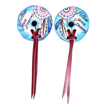 Showman " Follow Your Dreams" bit guards with dream catcher design