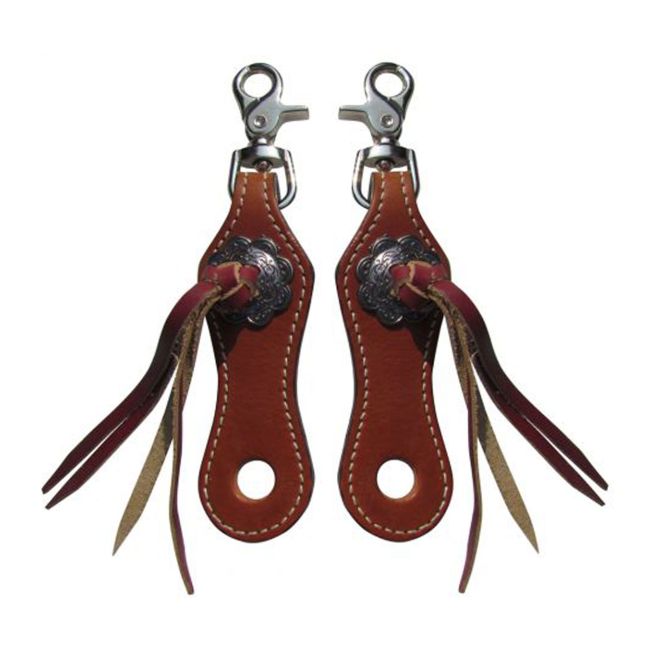 Showman scalloped slobber straps with easy scissor snap attachment