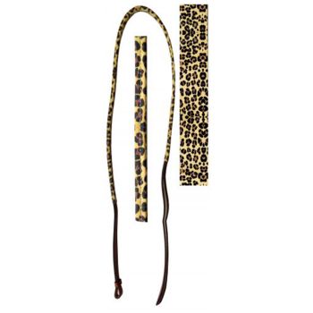 Showman 4ft Leather over & under with leather cheetah print overlay