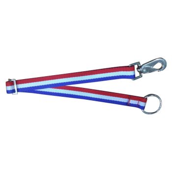 Showman 1" Red, White, and Blue Nylon Adjustable Bucket Hanger