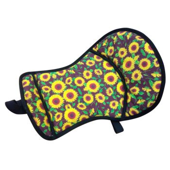 Showman Sunflower Print Seat Saver with Fleece Bottom