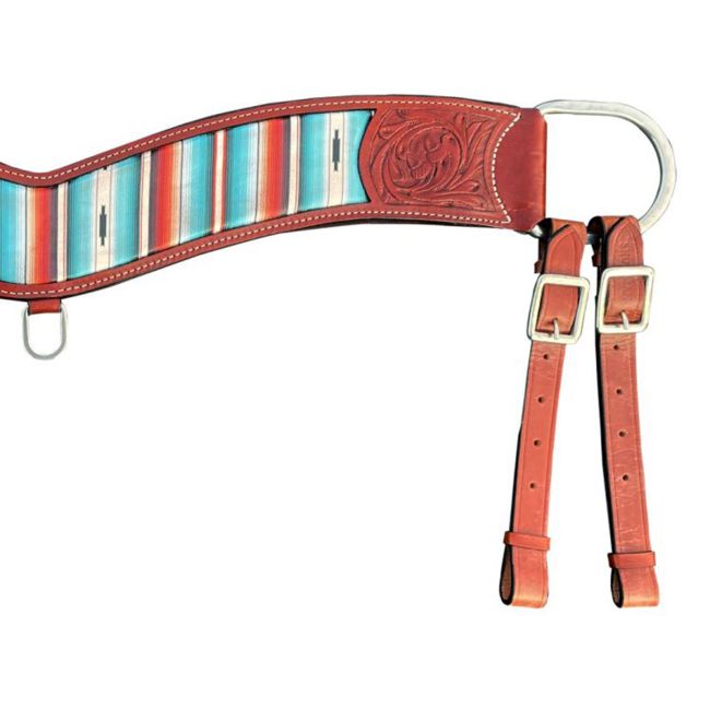 Showman Serape Southwest Print Leather Tripping Collar #2