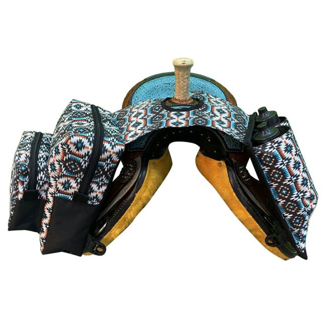 Showman Aztec Print Nylon Horn Bag