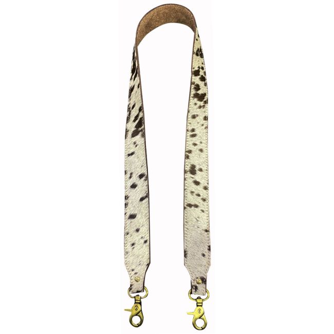 Showman Hair on Cowhide Bag Strap