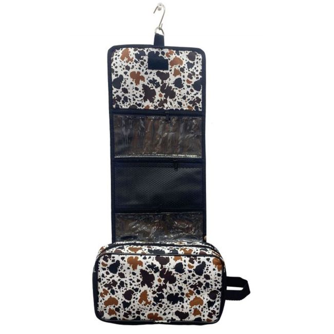 Showman Cowprint print roll up accessory bag