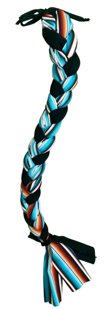 Shiloh Stables and Tack: Showman ® Teal Serape Braid-In Lycra Tail Bag ...