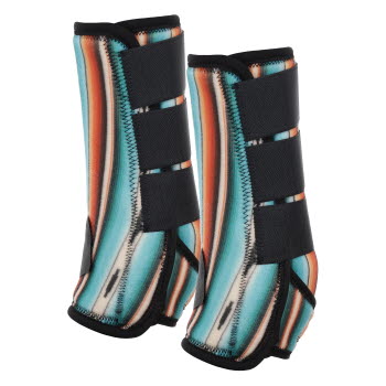 Showman Teal Serape Elite Equine Sports Medicine Boot