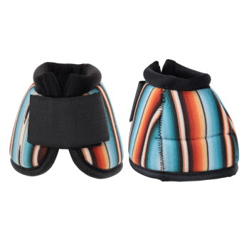 Showman Teal Serape Elite Equine Bell Boot