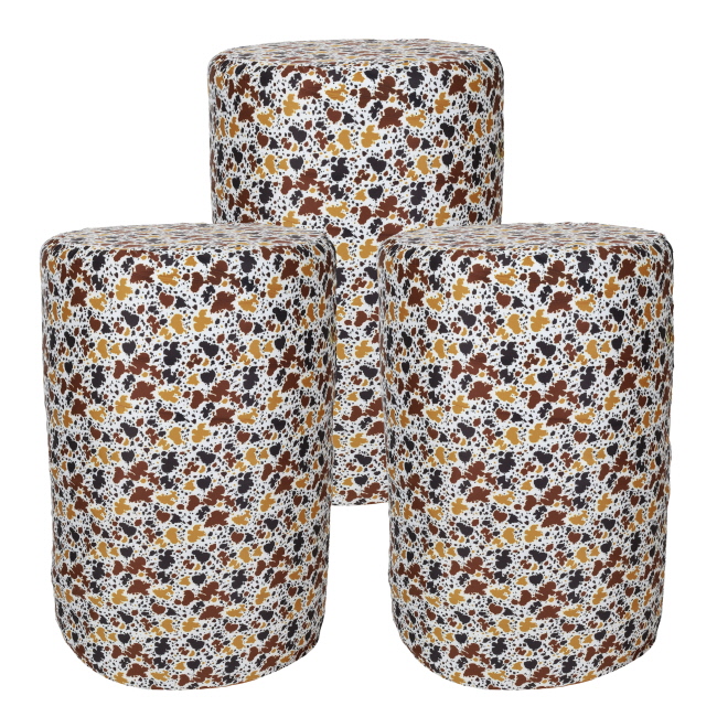 Showman Cow Print Barrel Covers - Set of 3