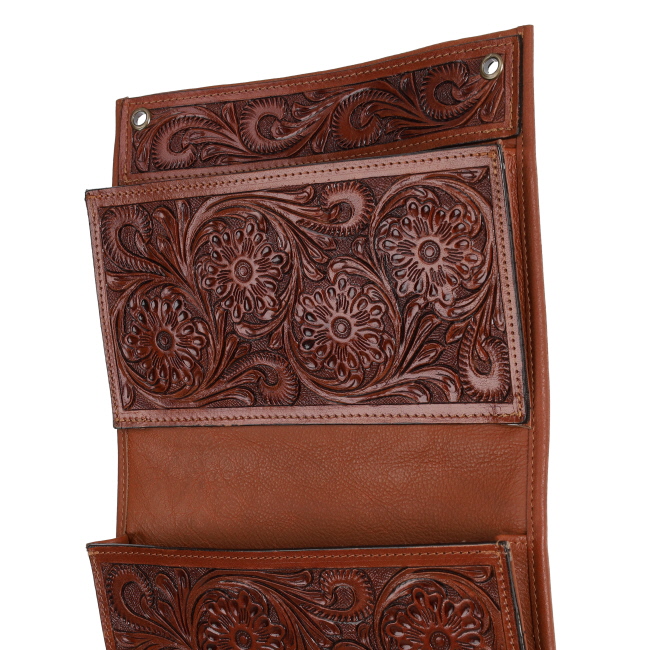 Showman Floral Leather Wall Organizer #3