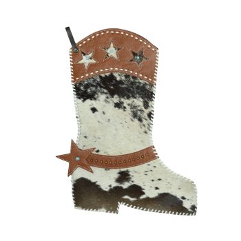 Showman Cowboy Boot Christmas Stocking - Star's and Spur