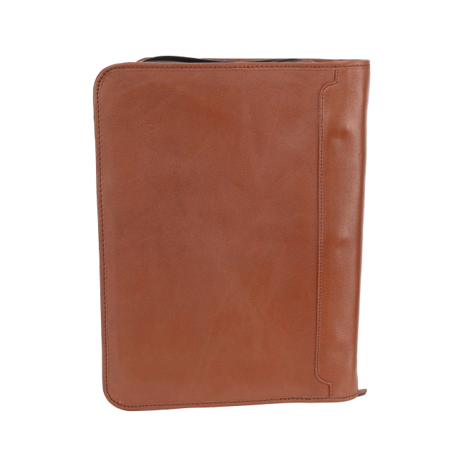 Klassy Cowgirl Hazelnut Meadow Cowhide Leather Binder #3