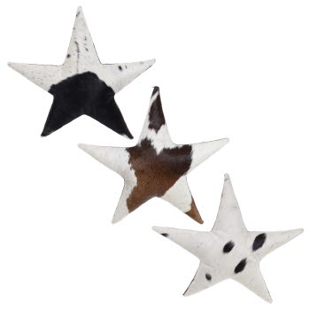 Showman Hair on Cowhide Decorative Pillow - Star