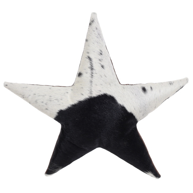 Showman Hair on Cowhide Decorative Pillow - Star #2