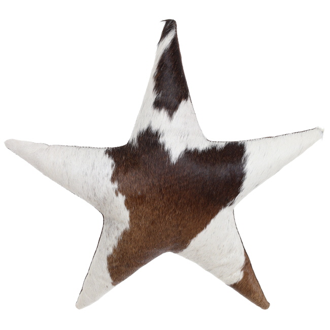 Showman Hair on Cowhide Decorative Pillow - Star #3