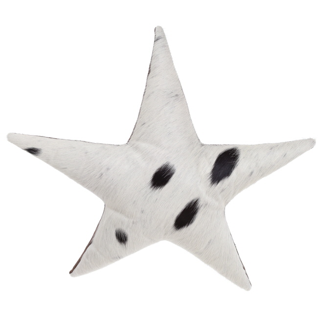 Showman Hair on Cowhide Decorative Pillow - Star #4