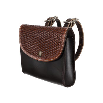 Showman Basketweave Leather Pommel Pouch