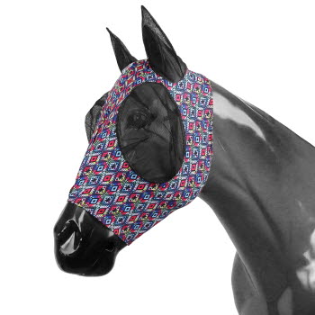 Showman Electric Aztec Lycra Fly Mask