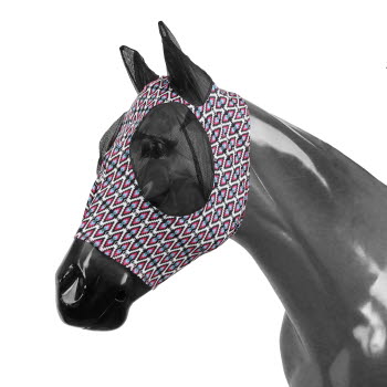 Showman Neon Navajo Lycra Fly Mask