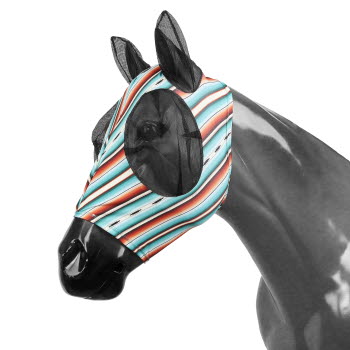 Showman Teal Serape Lycra Fly Mask