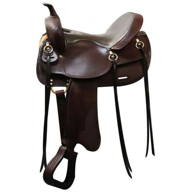 16" Double T Argentina Leather Trail Saddle