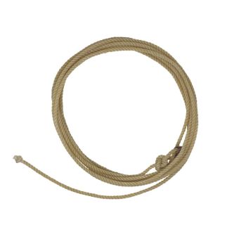 7/16" X 30' Soft Lay Synthetic Lariat with Leather Burner