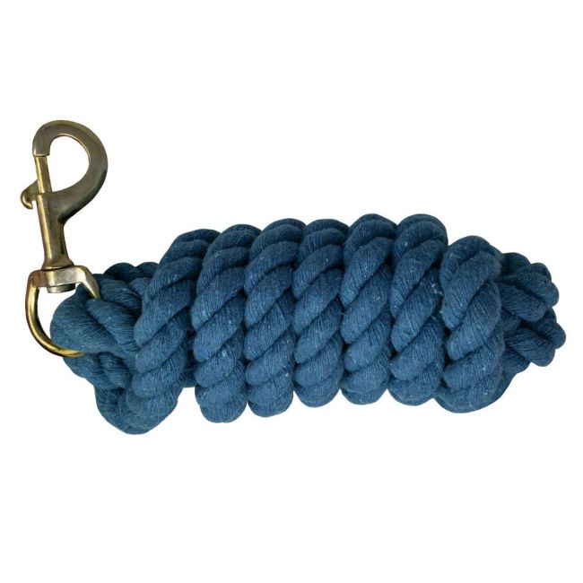 10' Cotton Lead Rope with Brass Snap #3