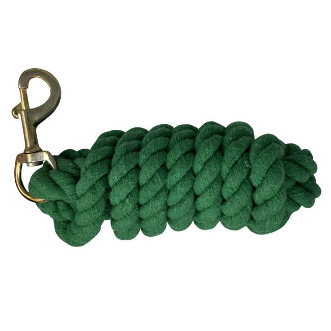 10' Cotton Lead Rope with Brass Snap #4