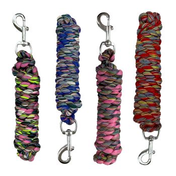 10 Ft Multi-Colored Assorted Cotton Lead with Snap