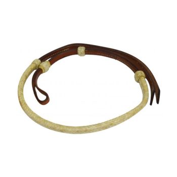 Showman 4 ft rawhide braided leather Over & Under whip