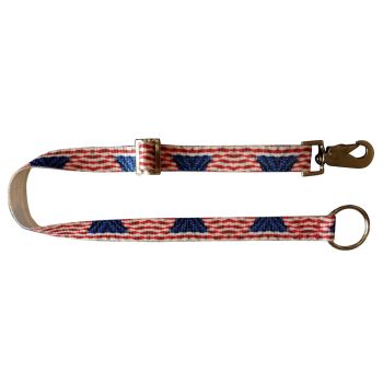 Showman 1" American Flag Print Nylon Adjustable Bucket Hanger