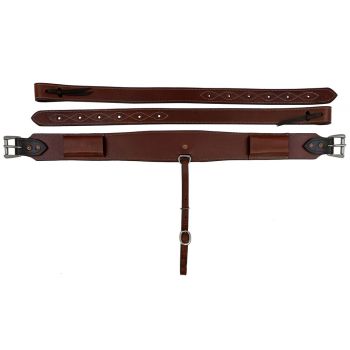 Showman heavy duty medium leather backrigging 3"