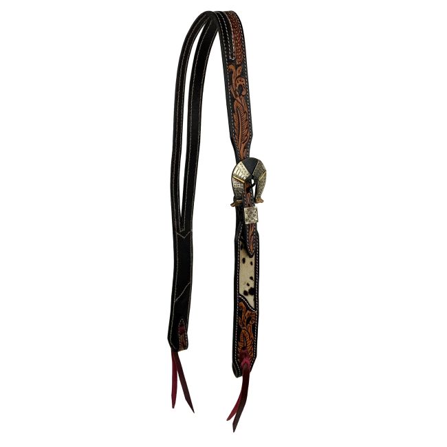 Showman Feather and Hide Split Ear Headstall