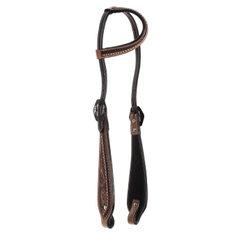 Showman One Ear Headstall with Angel and Devil Buckle