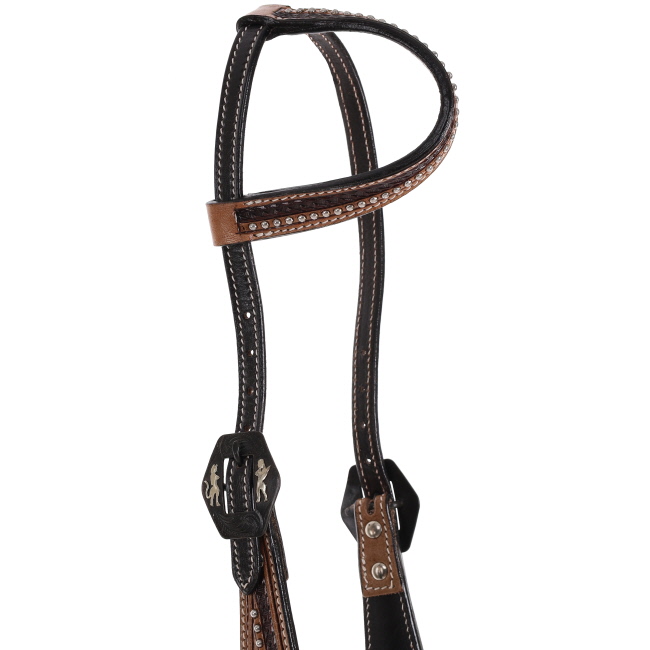 Showman One Ear Headstall with Angel and Devil Buckle #2