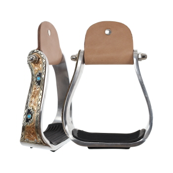 Showman Aztec Bronze Aluminum Stirrups