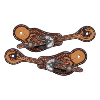 Showman Ladie's Trailblazer Twist Spur Strap