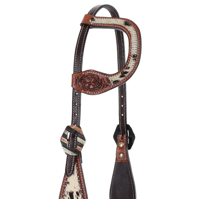 Showman Western Luxe Series Iris One Ear Headstall #2