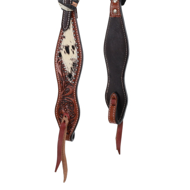 Showman Western Luxe Series Iris One Ear Headstall #3