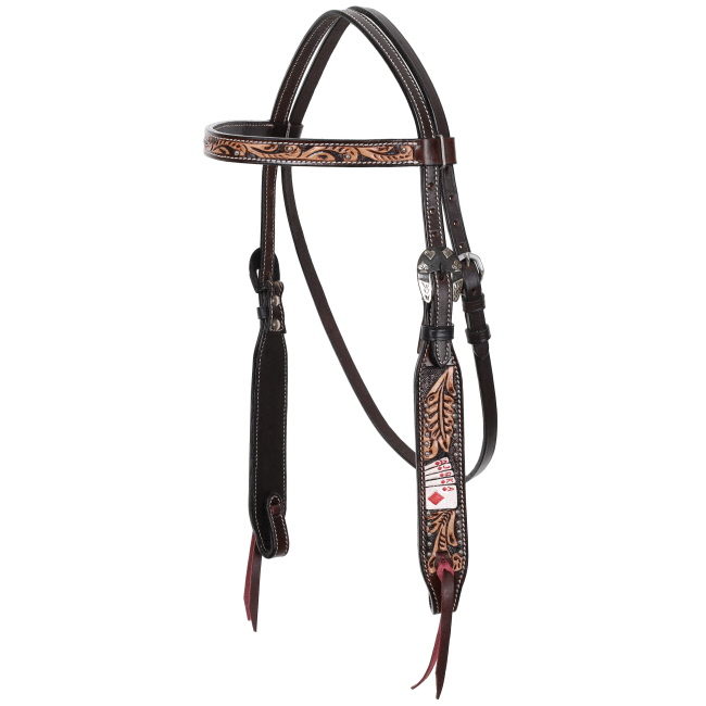 Showman Diamond Flush Browband Headstall