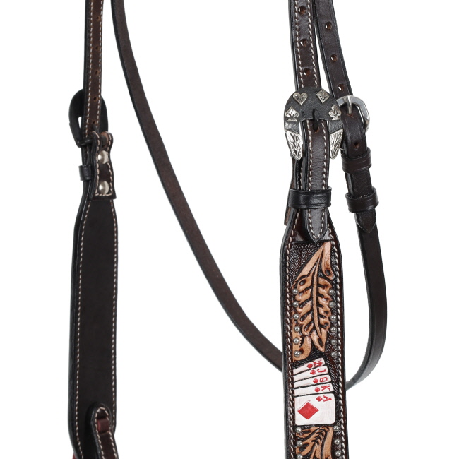 Showman Diamond Flush Browband Headstall #2