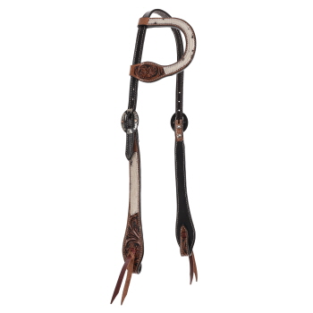 Showman Cowhide One Ear Headstall