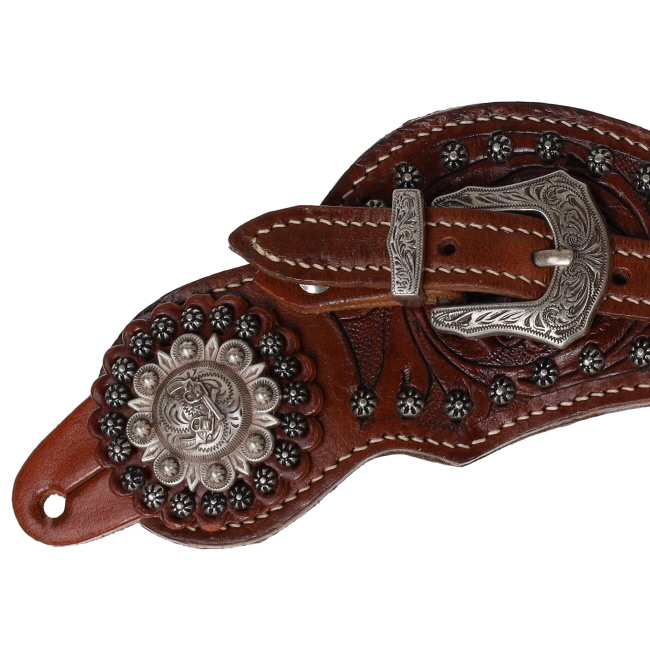 Showman Men's Shootout Spur Straps #2