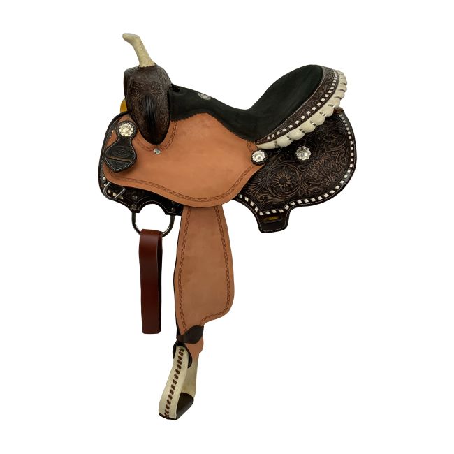 Double T Jackpot Barrel Style Saddle - 15 Inch #2