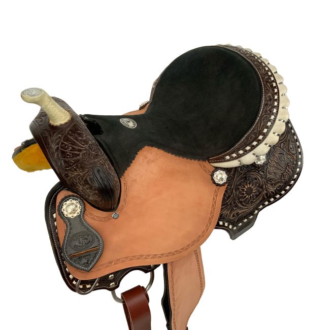 Double T Jackpot Barrel Style Saddle - 15 Inch #4