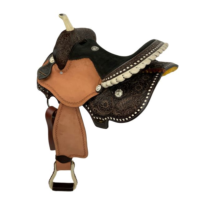 Double T Jackpot Barrel Style Saddle - 15 Inch #3