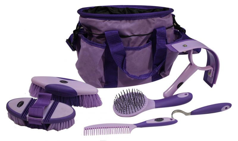 Shiloh Stables and Tack: Showman ® 6 piece soft grip grooming kit with ...