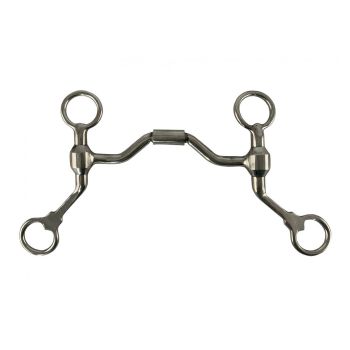 Showman Sweet Iron Cheek bit with Stainless Steel roller mouth