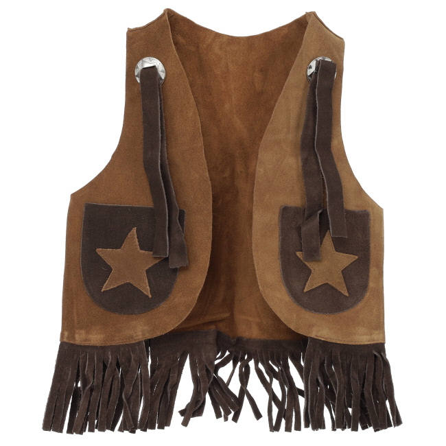 Showman Kid's Mustang Bay Chaps and Vest with Star Design #2