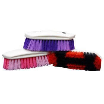 Showman Medium Bristle Body Brush with Plastic Handle